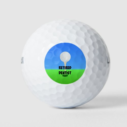 Retired Dentist _ Golf Design Golf Balls