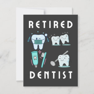 retired dentist  postcard
