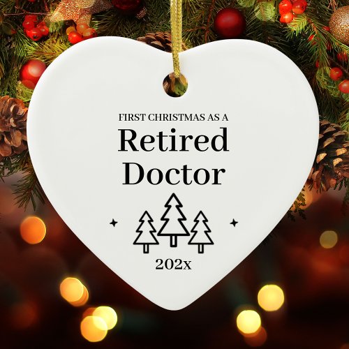 Retired Doctor Retirement Christmas Ornament