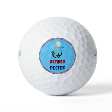 Retired Doctor, Stethoscope and Golf Ball Design