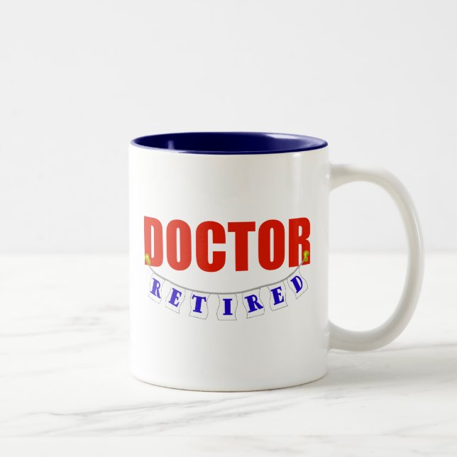 Retired Doctor Two-Tone Coffee Mug (Right)
