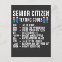 Retired elderly Person Senior Citizen Texting Code