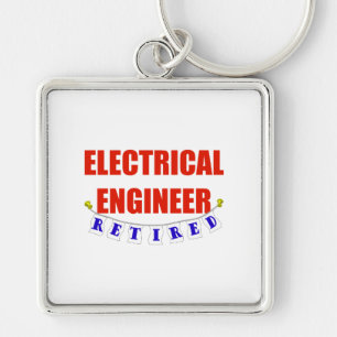 RETIRED ELECTRICAL ENGINEER KEYCHAIN