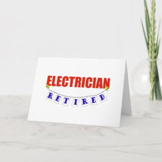 RETIRED ELECTRICIAN CARD