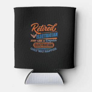 Retired Electrician - Electrician Gift Can Cooler