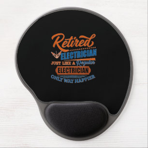 Retired Electrician - Electrician Gift Gel Mouse Pad