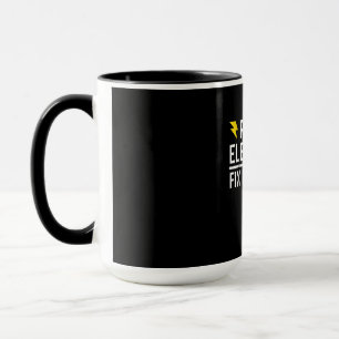 Retired Electrician Fix It Yourself  Funny Gift Mug