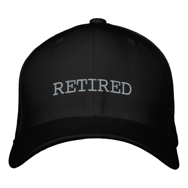 RETIRED EMBROIDERED BASEBALL CAP (Front)