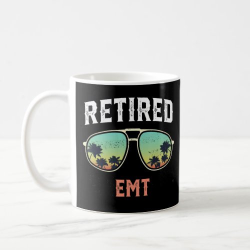 retired Emt Beach Palm Tree Sunglasses Men Women  Coffee Mug