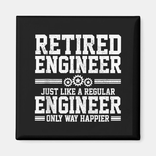 Retired Engineer Engineering Funny Saying Retireme Magnet (Front)
