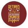 Retired Engineer Like A Regular Engineer Only Way Classic Round Sticker
