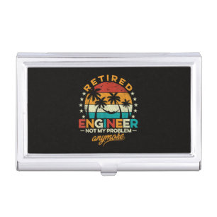 Retired Engineer Not My Problem Anymore Business Card Case