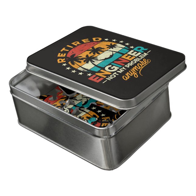 Retired Engineer Not My Problem Anymore Jigsaw Puzzle (Lid Open)