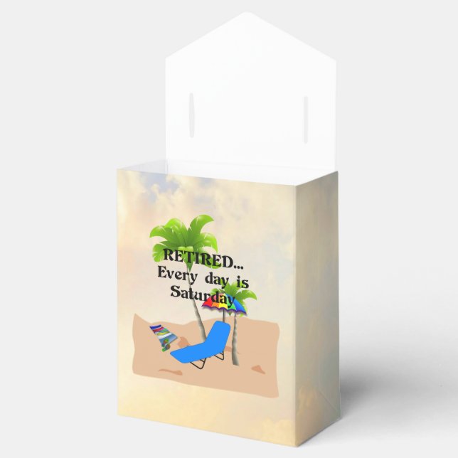 Retired...Every Day is Saturday Favor Boxes (Opened)