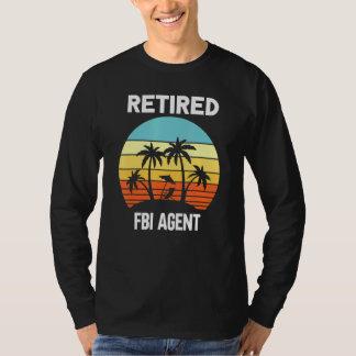 Retired FBI Agent retirement beach palm tree T-Shirt