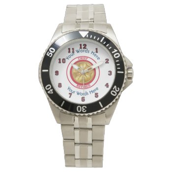 Retired Fire Chief Watch by Dollarsworth at Zazzle