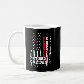 Retired Firefighter Captain Rank Retirement Gift Coffee Mug