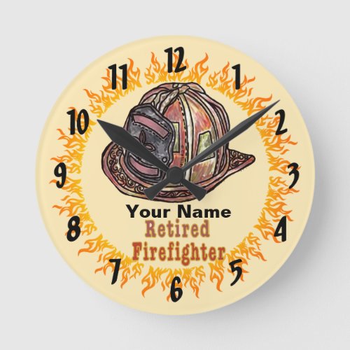 Retired Firefighter Clock