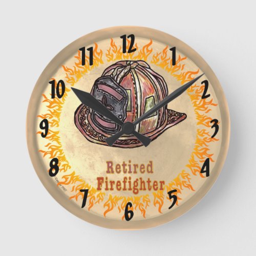 Retired Firefighter  Clock