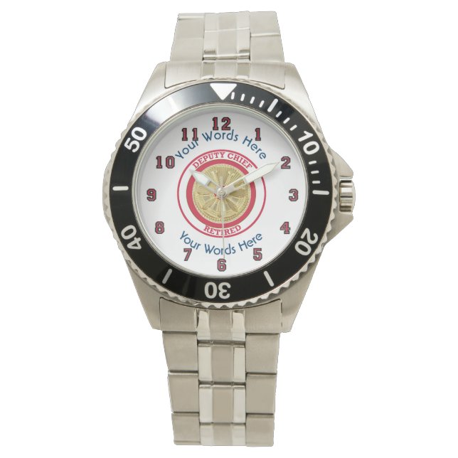Retired Firefighter Deputy Chief Watch (Front)