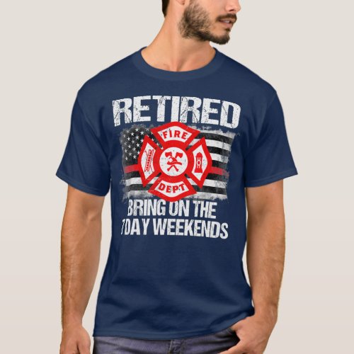 Retired Firefighter  Fire Retirement Gift Thin T_Shirt