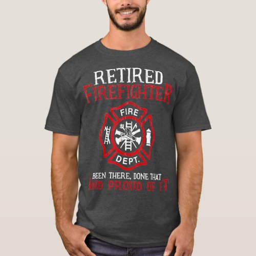 Retired Firefighter Fire Retirement Gift Thin T_Shirt
