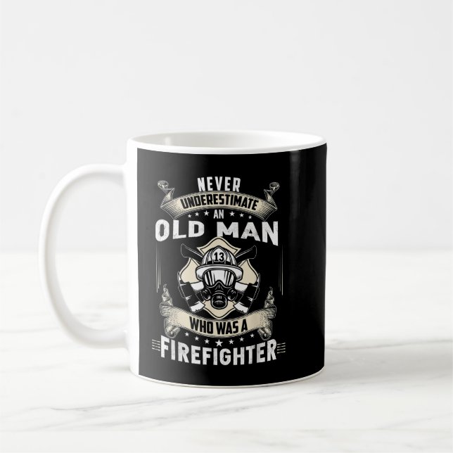 Retired Firefighter Gifts, Retired Firefighter  Coffee Mug (Left)