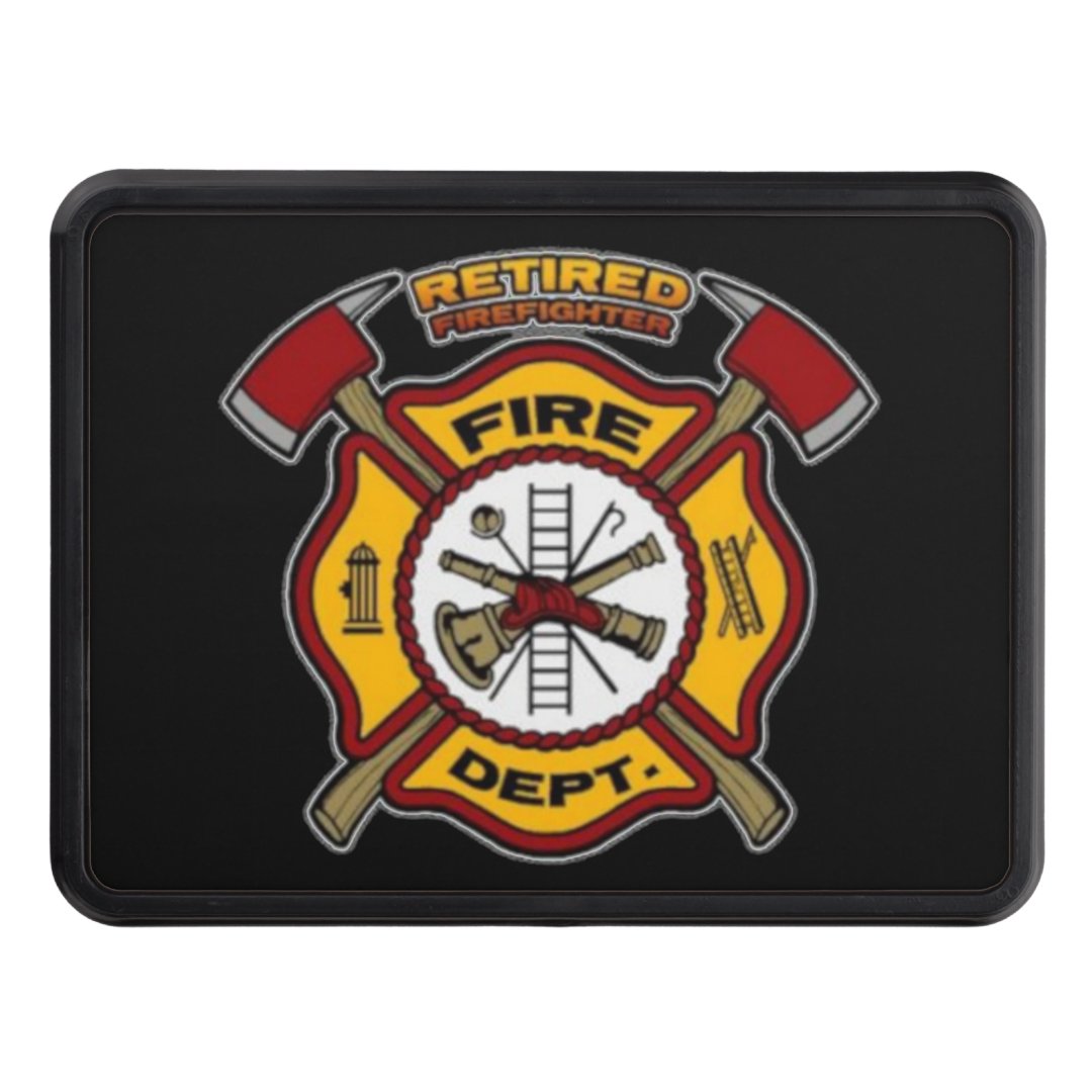 RETIRED FIREFIGHTER HITCH COVER Zazzle