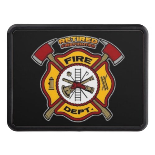 RETIRED FIREFIGHTER HITCH COVER
