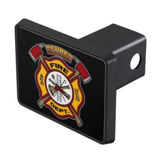 RETIRED FIREFIGHTER HITCH COVER Zazzle