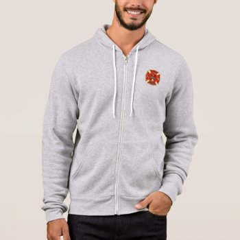 Retired Firefighter Maltese Cross Hoodie by Dollarsworth at Zazzle