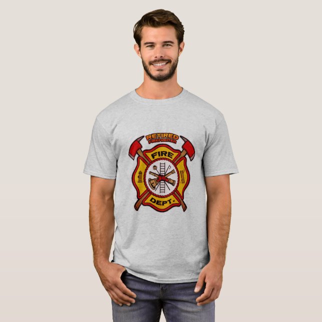 Retired Firefighter T-Shirt (Front Full)