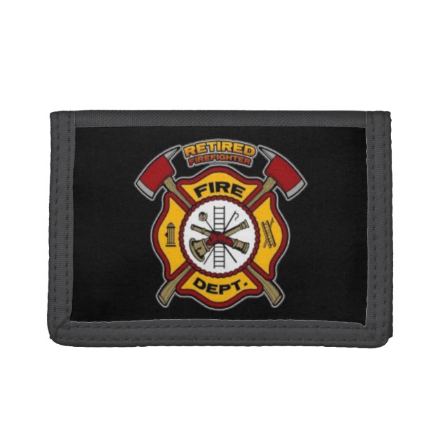 RETIRED FIREFIGHTER TRI-FOLD WALLET (Front)
