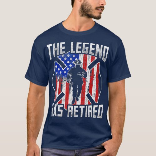 Retired Fireman Firefighter Retirement Gift T_Shirt