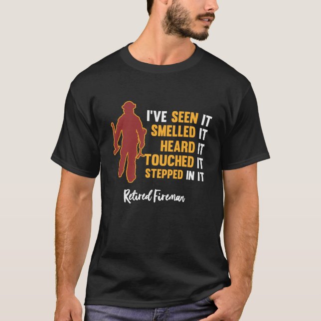 Retired Fireman T-Shirt (Front)