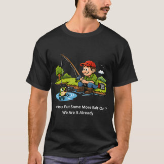 Retired Fisherman Chair Story Funny Pond Life Humo T-Shirt