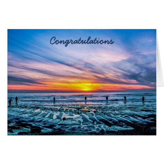 Retired Fishing Beach Cards (Front Horizontal)