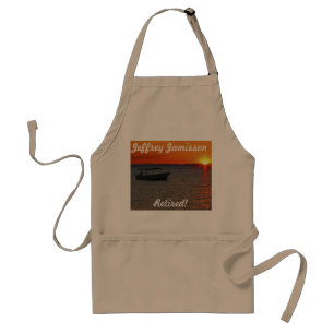 Retired - Fishing Boat Apron, Tan Adult Apron