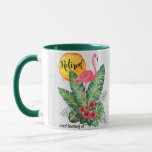 Retired Flamingo Watercolor Mug