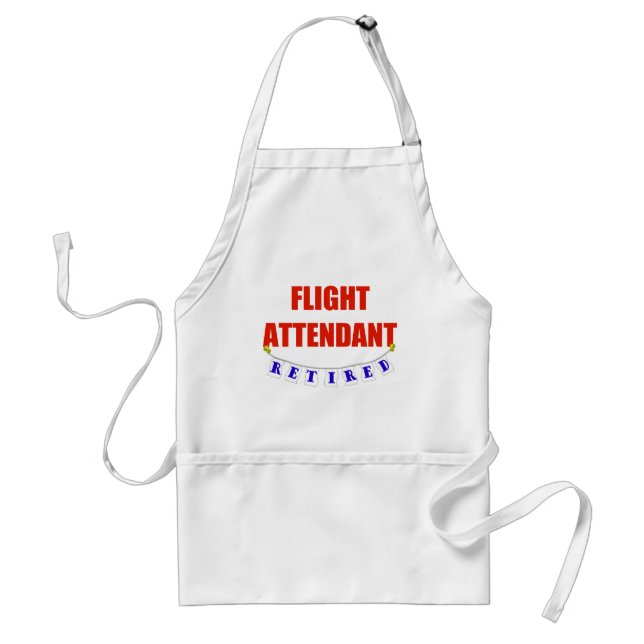 RETIRED FLIGHT ATTENDANT ADULT APRON (Front)