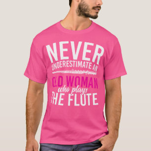 Retired Flutist Women Marching Band Music Retireme T-Shirt