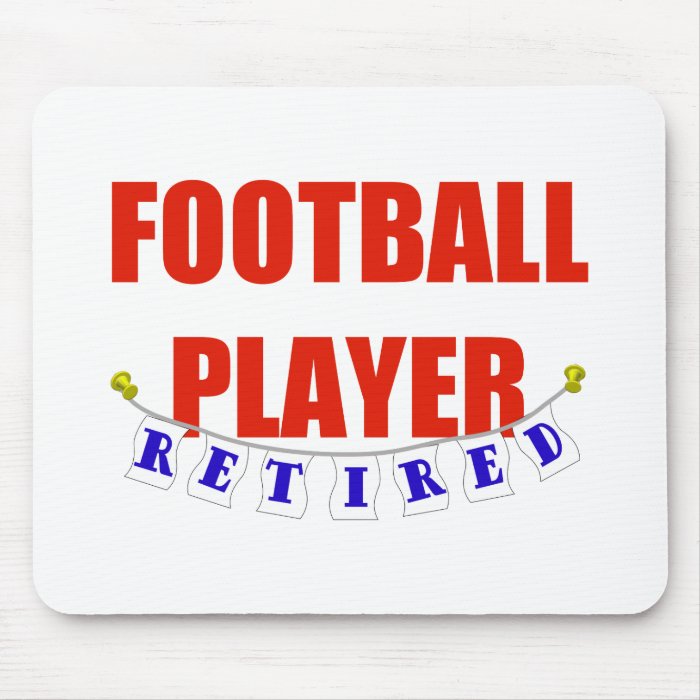 RETIRED FOOTBALL PLAYER MOUSE MAT