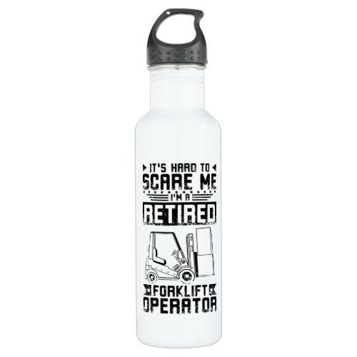 Retired Forklift Driver Stainless Steel Water Bottle