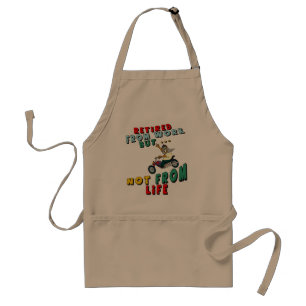 Retired From Work Adult Apron