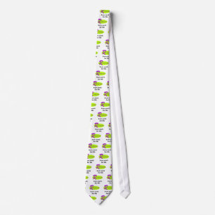 Retired from Work for Life Slogan Neck Tie