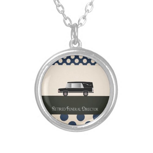 Retired Funeral Director Gifts Silver Plated Necklace