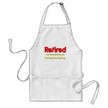 Retired Funny Saying Adult Apron at Zazzle
