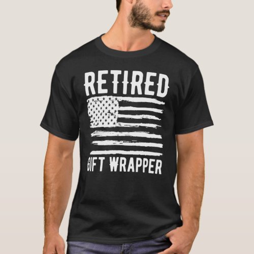 Retired Gift Wrapper Profession American Flag