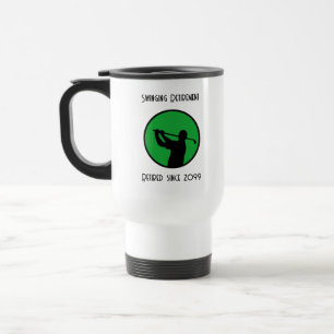 Retired Golf Player Swinging into Retirement  Travel Mug
