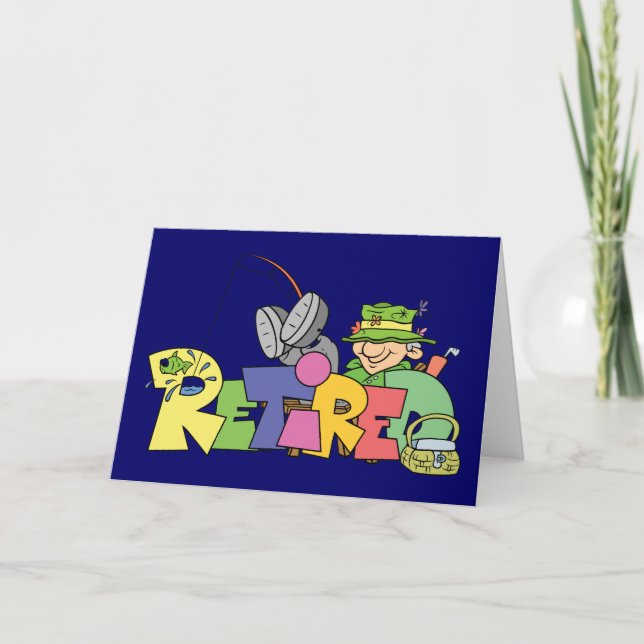 Retired Gone Fishing Card (Front)